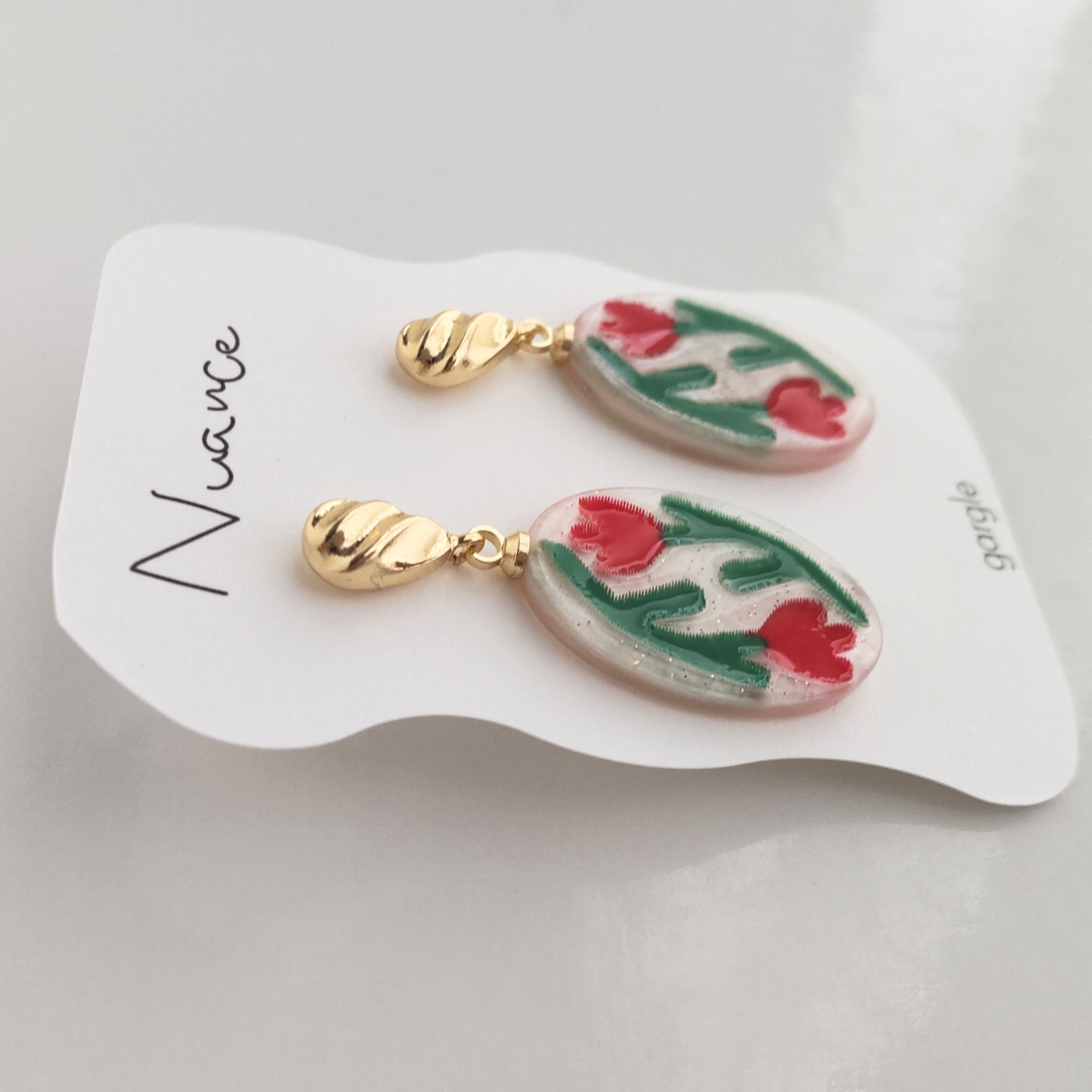 gargle mural tulip ピアス チューリップ レッド ガーグル 送料無料  