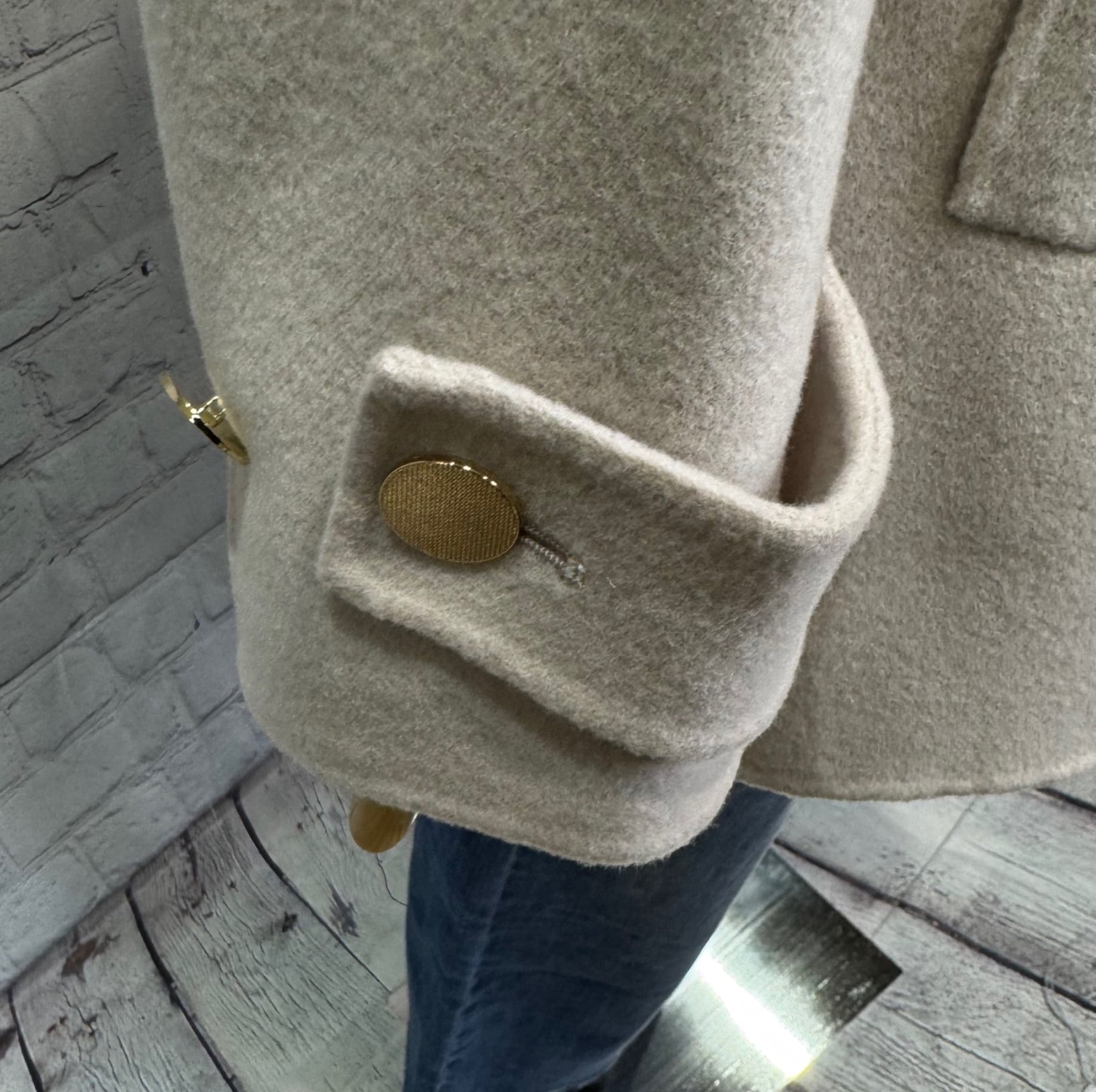 Dignite collier ディニテコリエ ダブルフェイスPコート ベージュ SALE！Dignite collier ディニテコリエ ダブルフェイスPコート