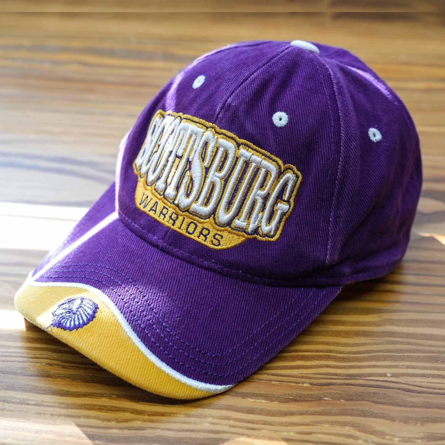 00s SCOTTSBURG WARRIORS 立体刺繍キャップ パープル系