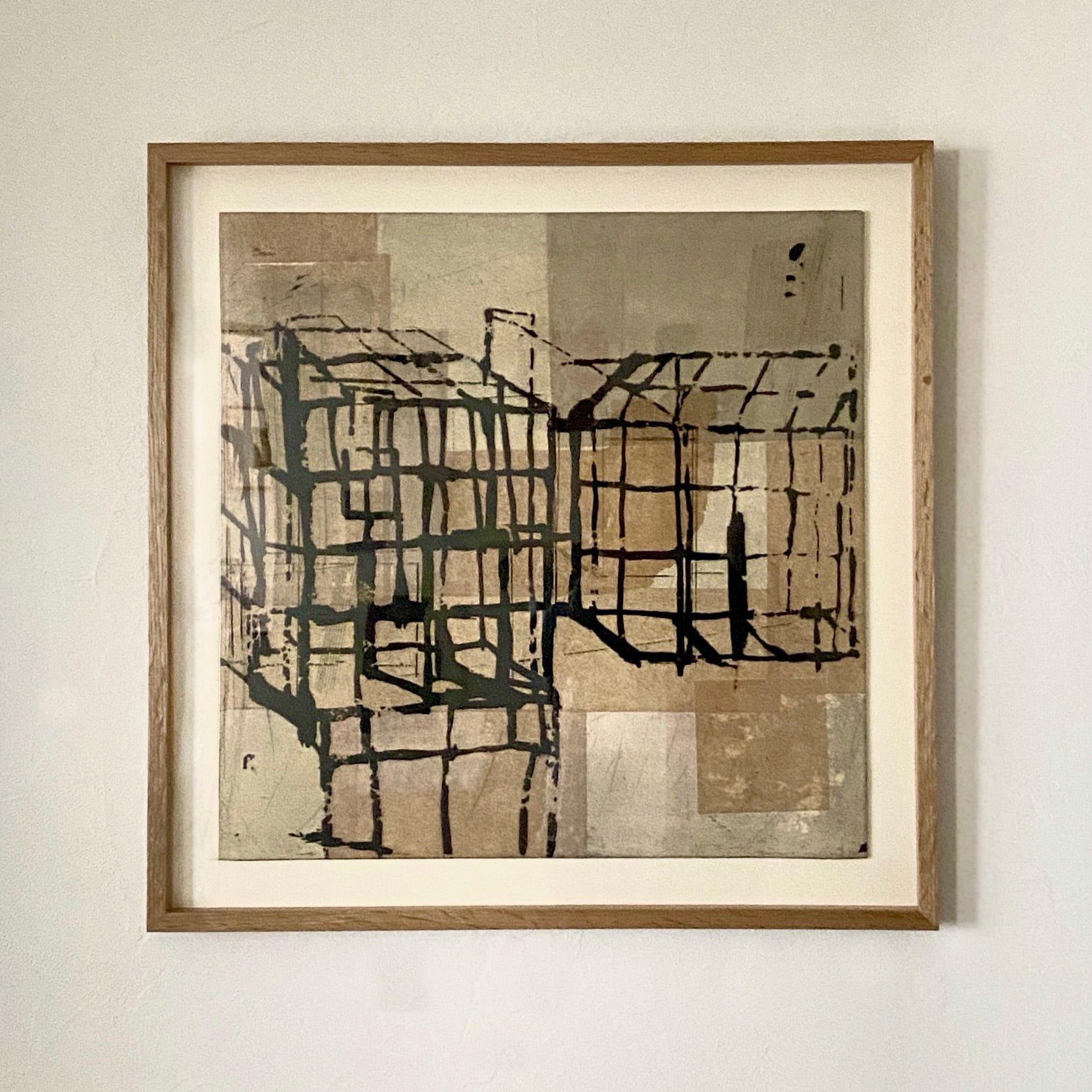 尾関立子 Ozeki Ritsuko"Framework#7"2020 etching mono type with frame