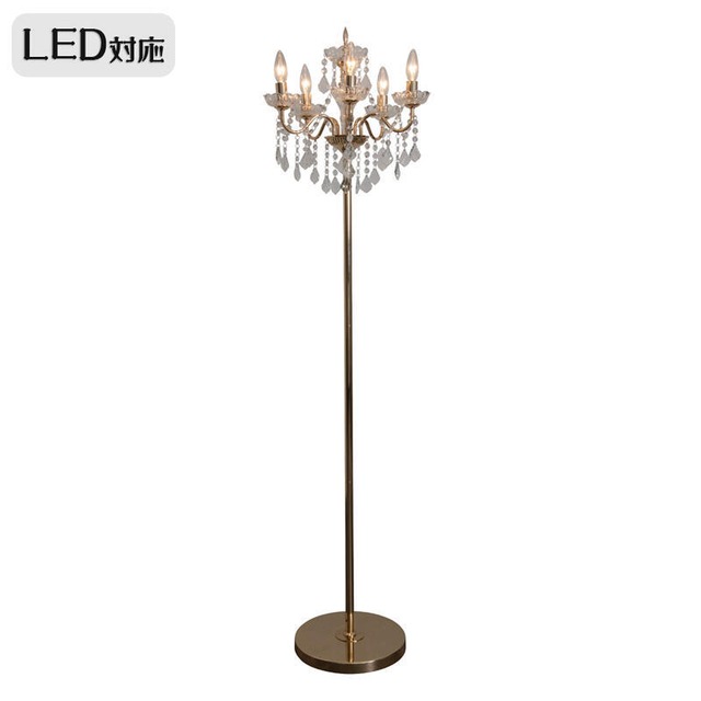 5灯 スタンドシャンデリア ゴールド　REOB-097/5