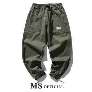 waist elastic simple casual pants 2color M0649