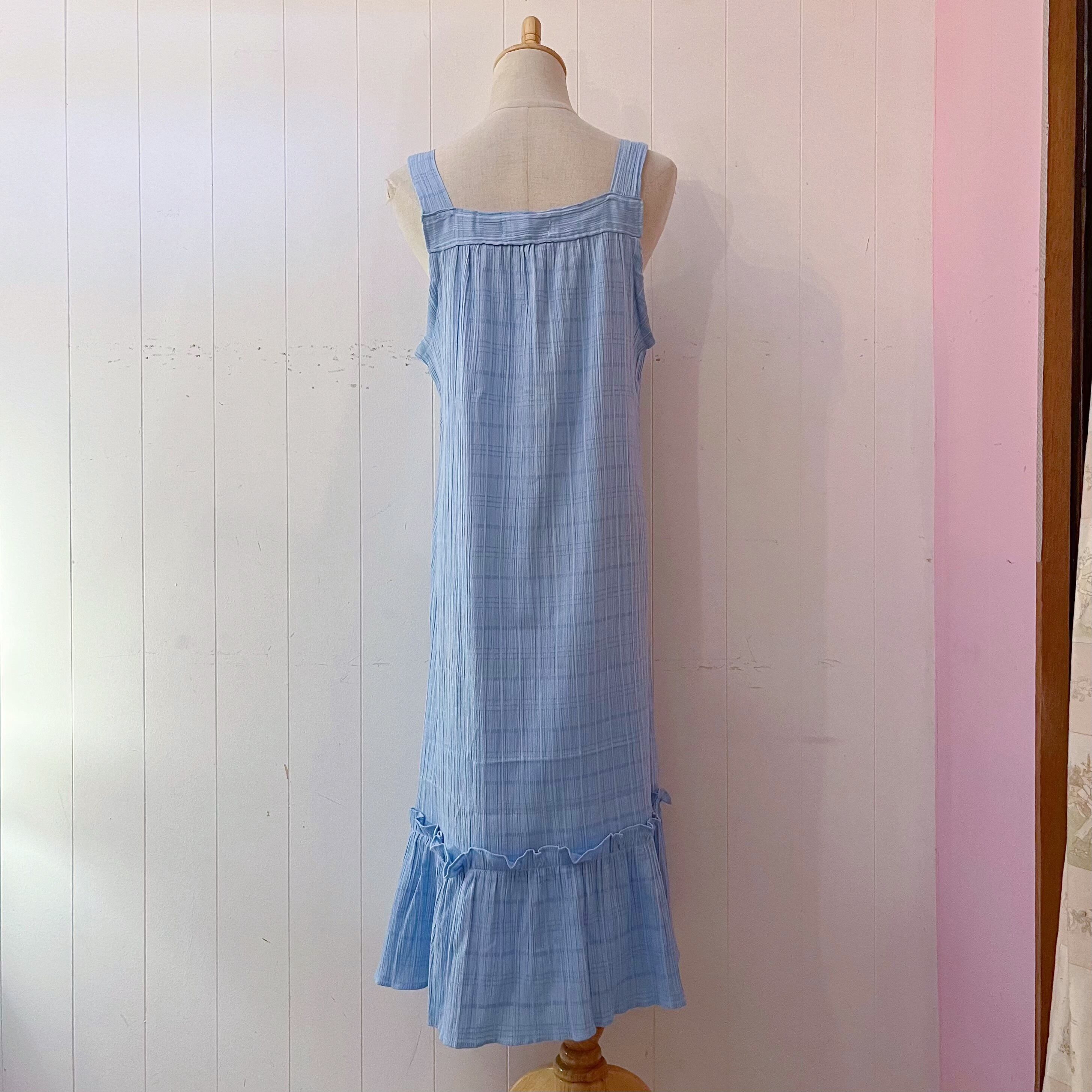 light blue camisole one-piece