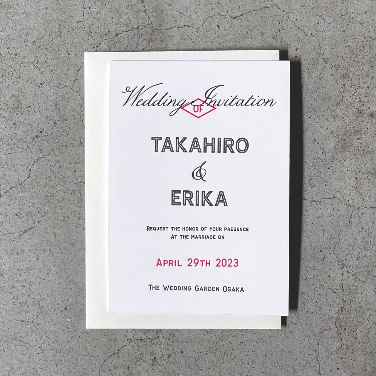 紙が選べる特殊紙ウエディング返信ハガキ印刷◆シンプルリボン　100枚 紙が選べる特殊紙ウエディング招待状印刷◇シンプルリボン 80枚 招待状