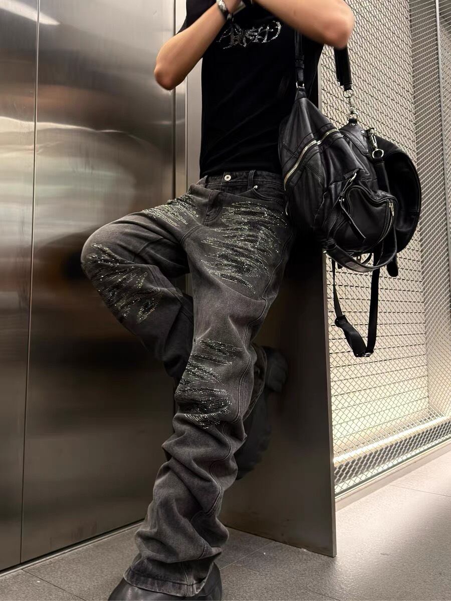 RYE CHASIN】“CRYSTAL WHISKER” STACKED BOOTCUT DENIM | OVERTURE WEB