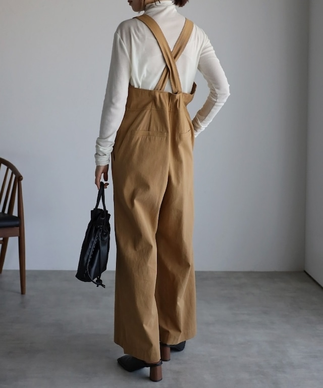 フロントジップサロペット