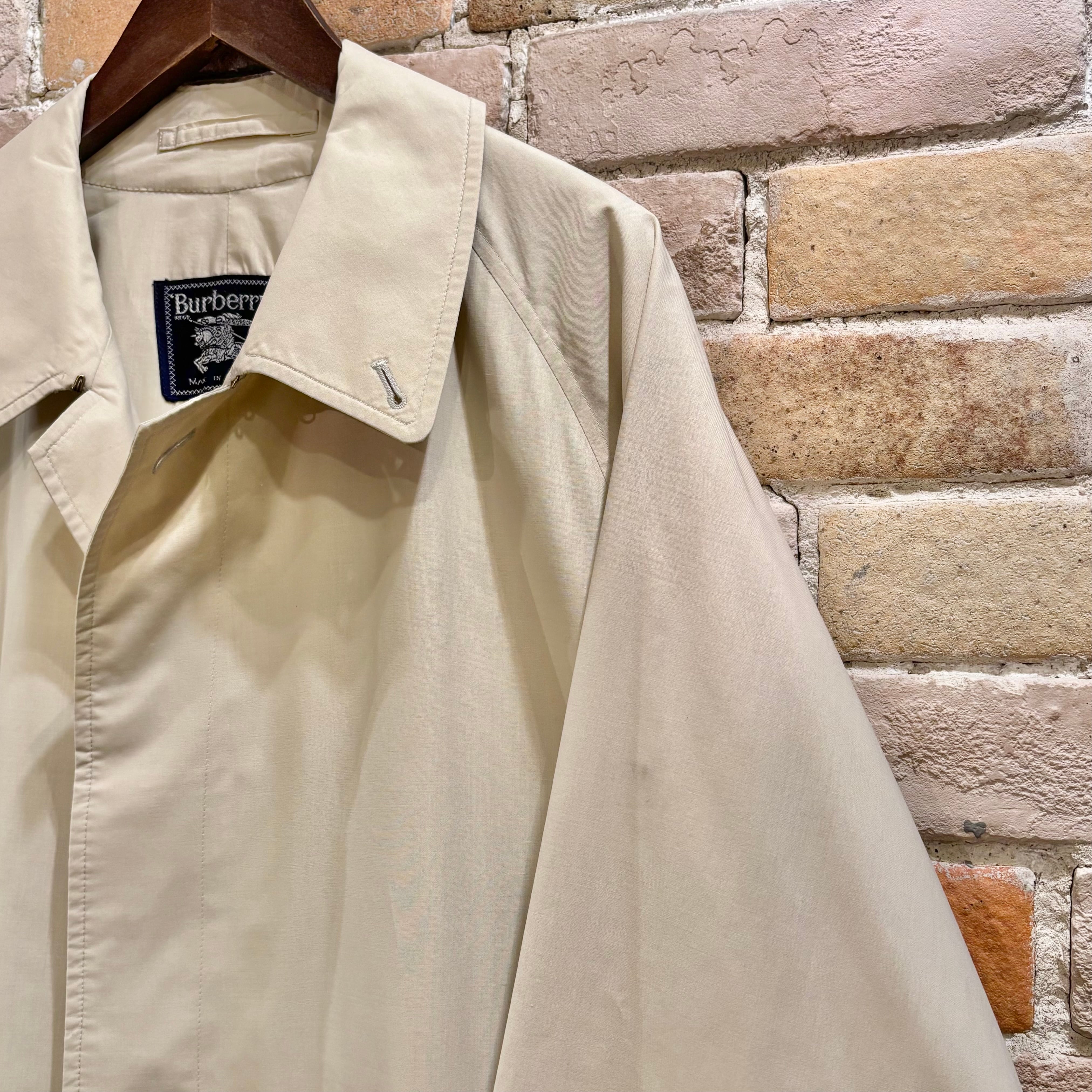 Burberry 1枚袖 無双仕立て ステンカラーコート アイボリー Burberry 1枚袖 無双仕立て ステンカラーコート アイボリー