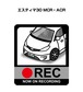 トヨタ エスティマ30 MCR・ACR ボディ25色設定 ドラレコRECステッカー