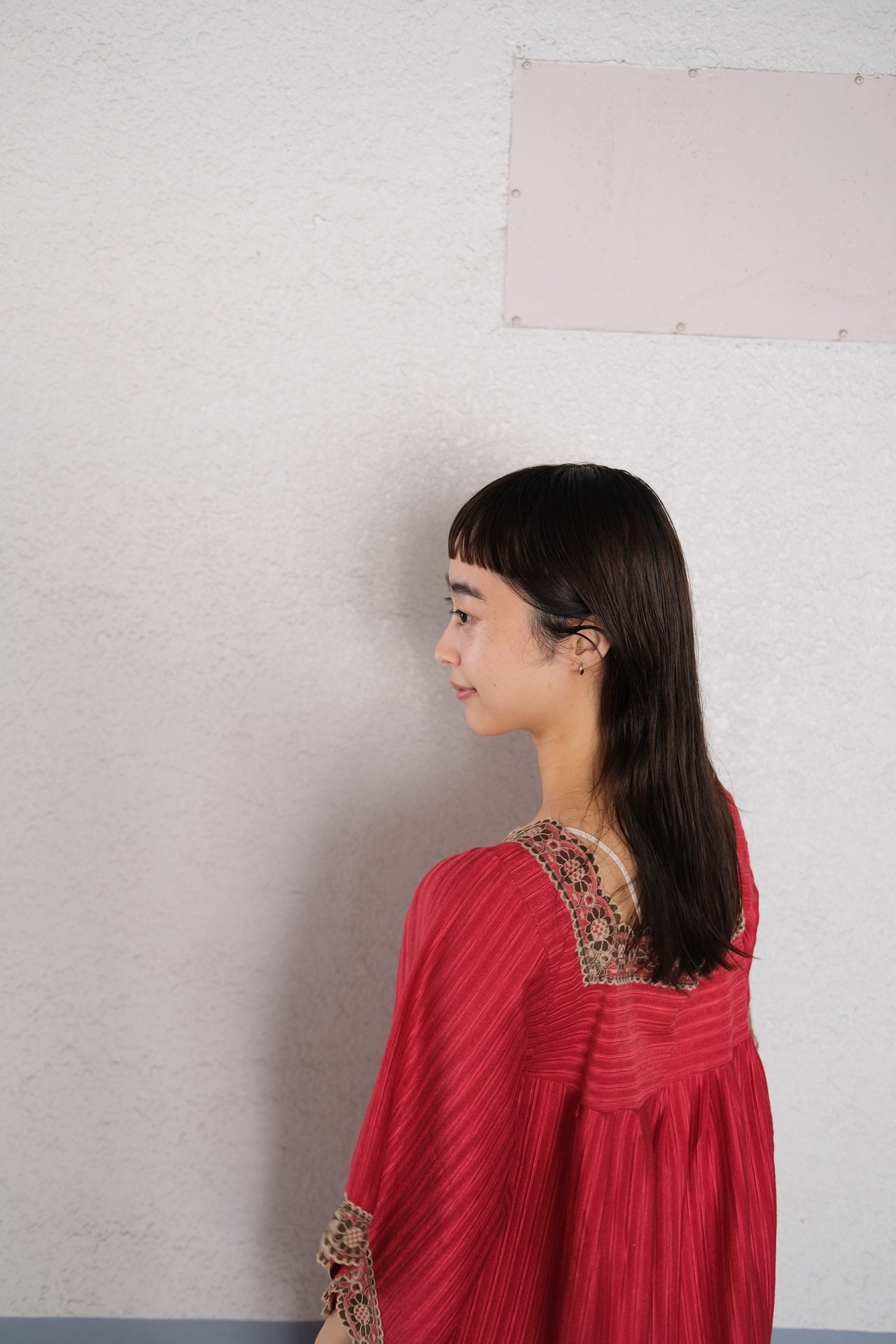 【送料無料】European red dress