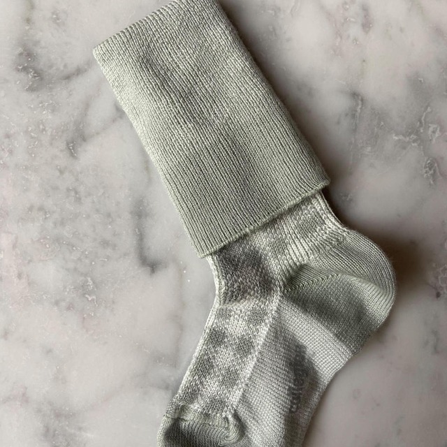 Collegien - Claude Gingham Knee-high Socks / Petite Taupe
