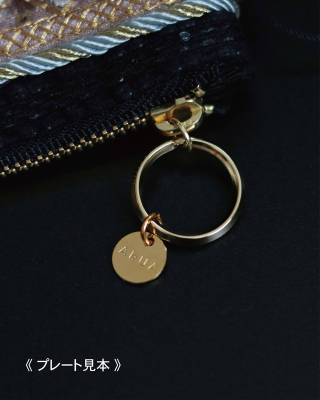 刺繍ファブリック スクエアポーチ