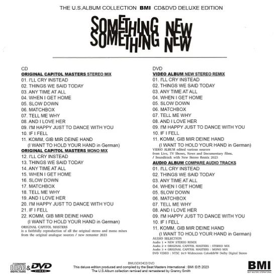 12/29独占先行発売 THE BEATLES / SOMETHING NEW THE U.S.ALBUM  COLLECTION100セット限定2種紙ジャケ (CD+DVD)