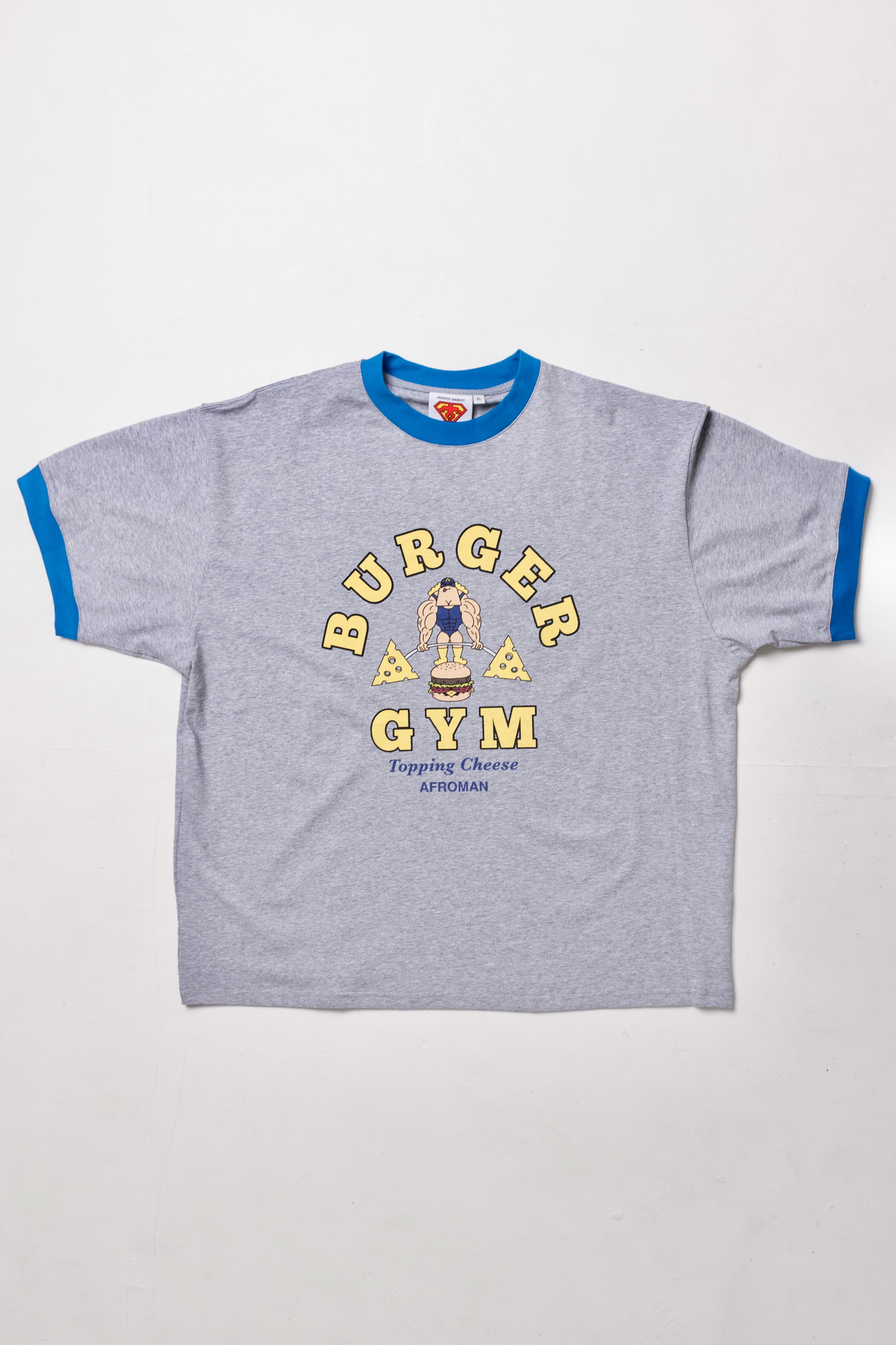バーガージムリンガーTシャツ グレー | JACKPOT MARKET