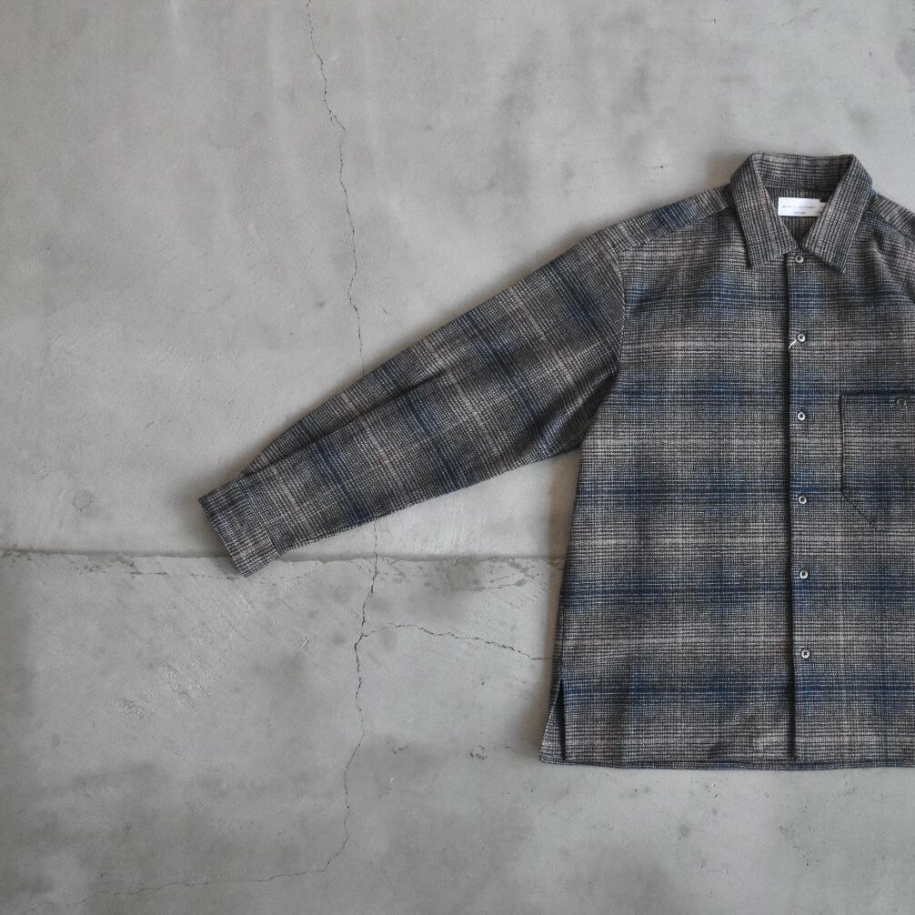 MANUAL ALPHABET | CHECK FLANNEL PATCH SHIRT チェック ネルシャツ