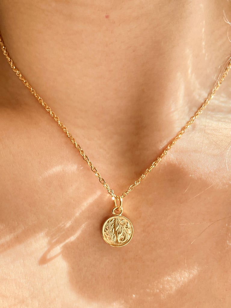 750 刻印 ネックレスチャーム ラウンドチャーム 【定番人気トップ5】《名入れ刻印無料》 | 次世代