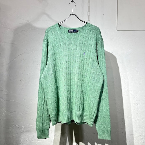 90s Ralph Lauren Cable Silk Knit