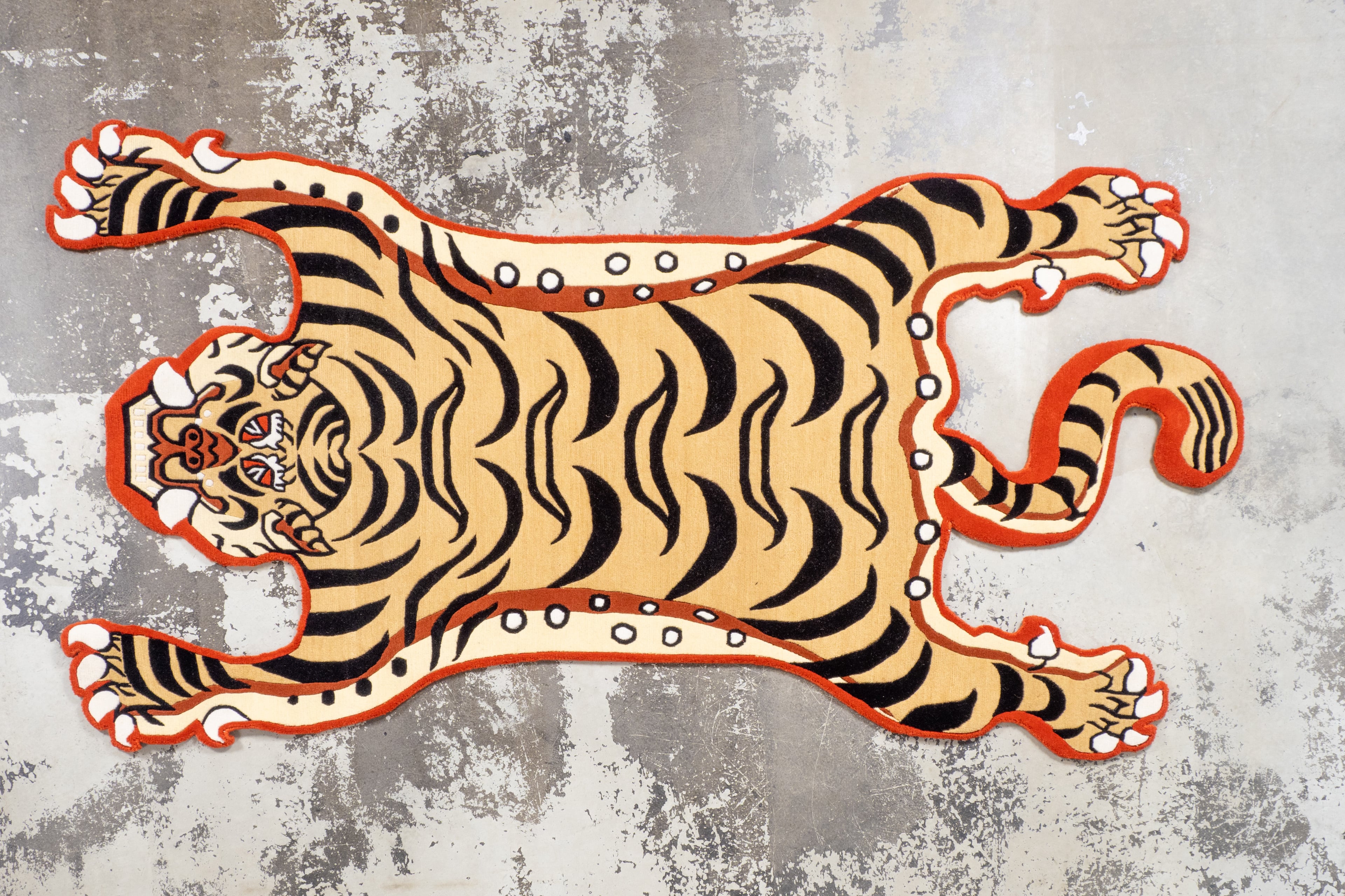 Tibetan Tiger Rug 《Lサイズ•ウール・NIGOモデル083》チベタン