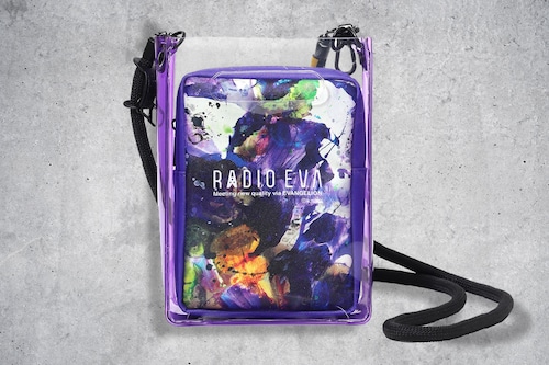 RADIO EVA PVC Tote Bag PURPLE（Cigarette-burns）