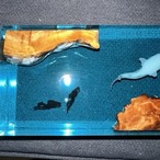 クジラ&ダイバーナイトライト レジン 手作り オーシャンライト 水中冒険装飾品 ベッドサイドランプ ギフト ボーイフレンド ガールフレンド