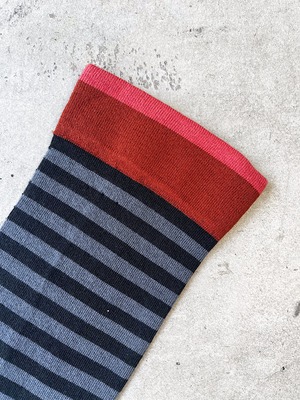 Bonne Maison/【Vénus】Sock Stripe Dark VE7-01