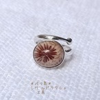 １点物！！【特注デザイン】フォシルコーラルのリング★シルバー９２５