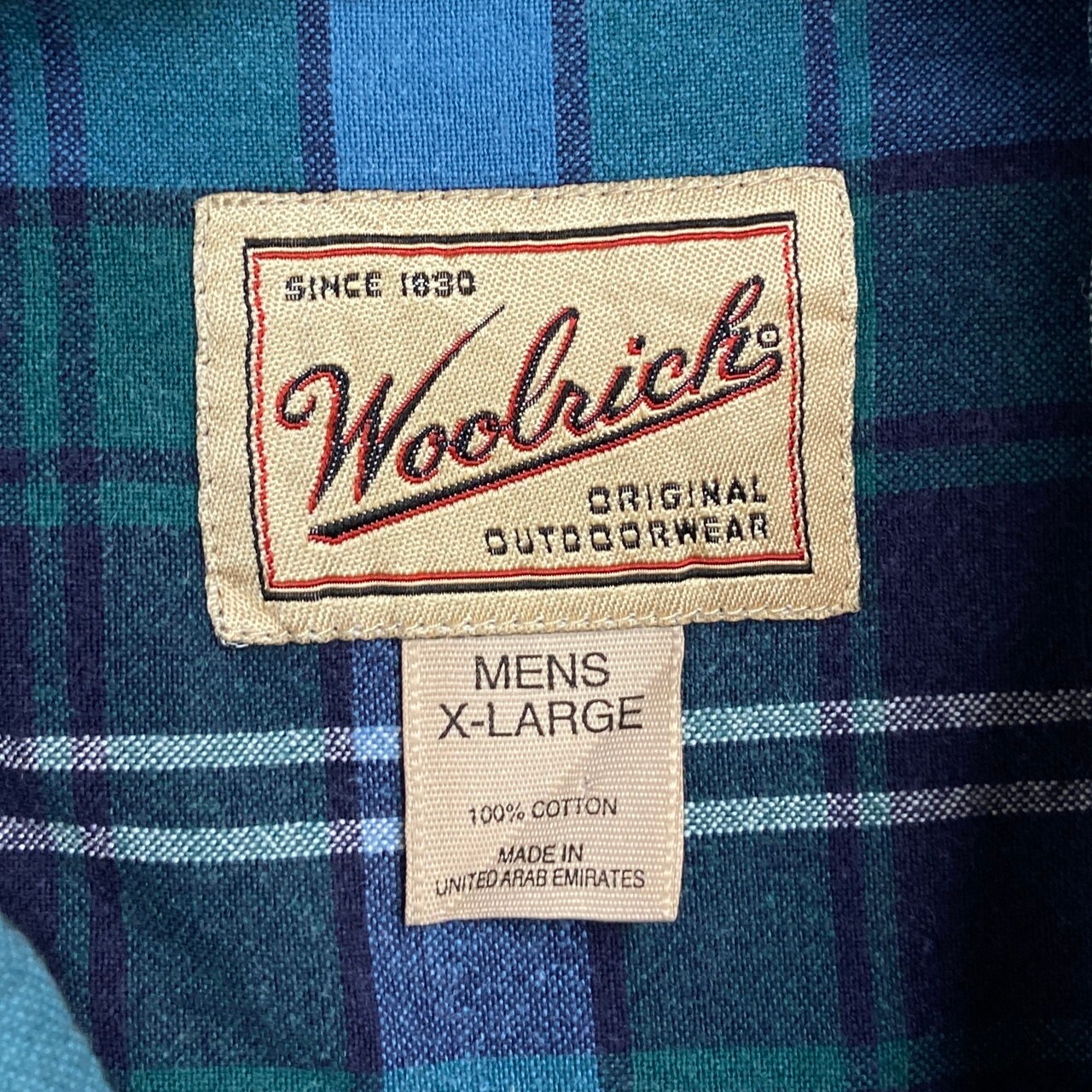 90年代 WOOLRICH ウールリッチ 半袖チェックシャツ メンズXL 古着 90s 