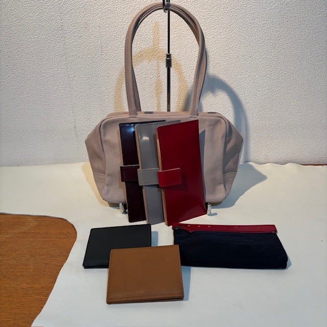 REN　スクエアダッフル XS(ピンクベージュ)