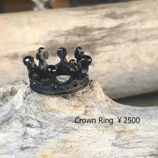 TOPANGA Jewelry　Crownリング　ブラック　21号