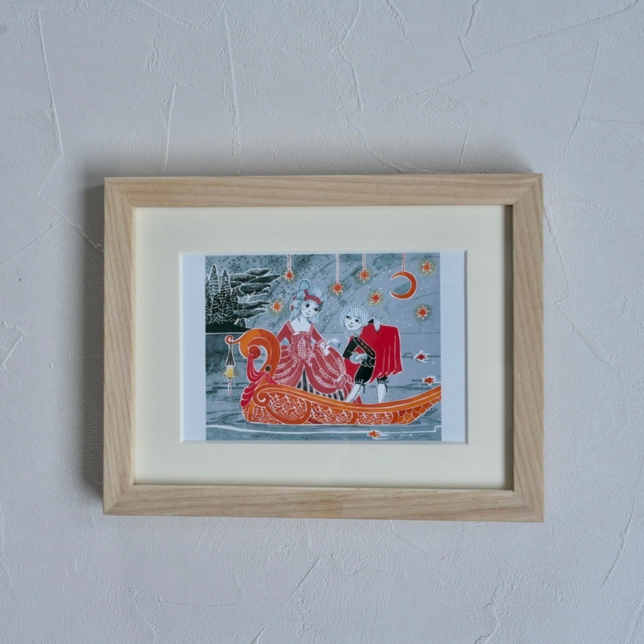 細川理衣　ガラスペン画ポストカード額装「ポストカード & casa ruaオリジナル額縁」［2104200000261］