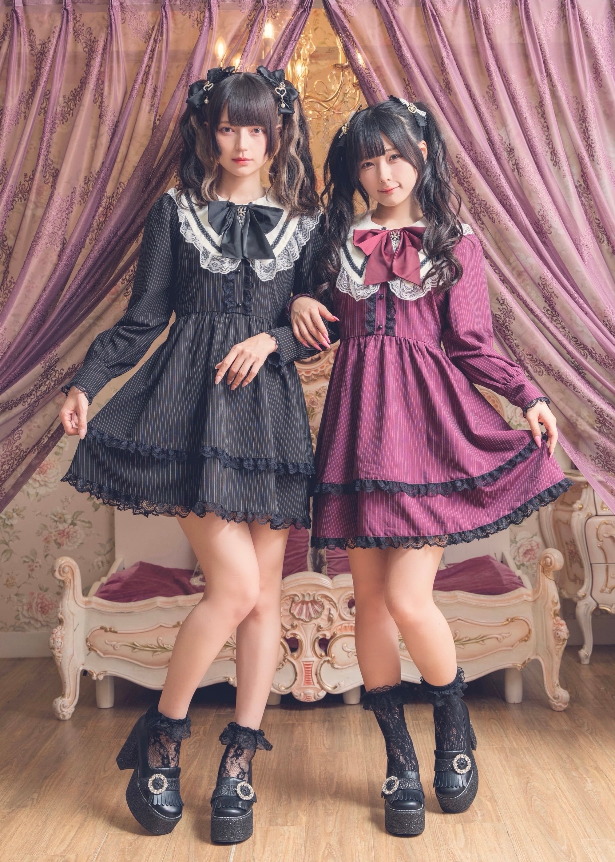 ManonMimie】Gothic Ribbon Strips OP | Manon Tokyo