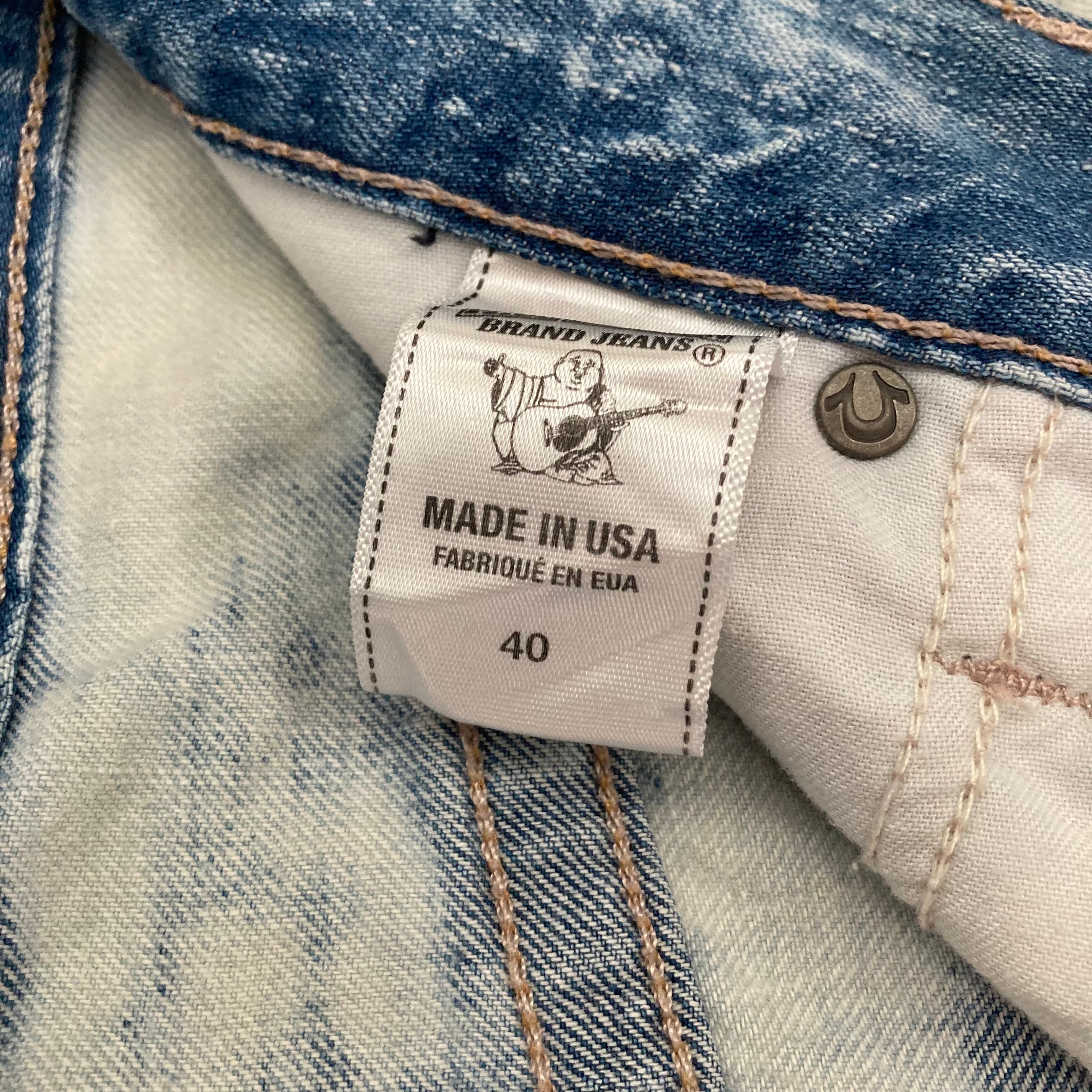 TRUE RELIGION パッチワークデニム 34/36 USA製