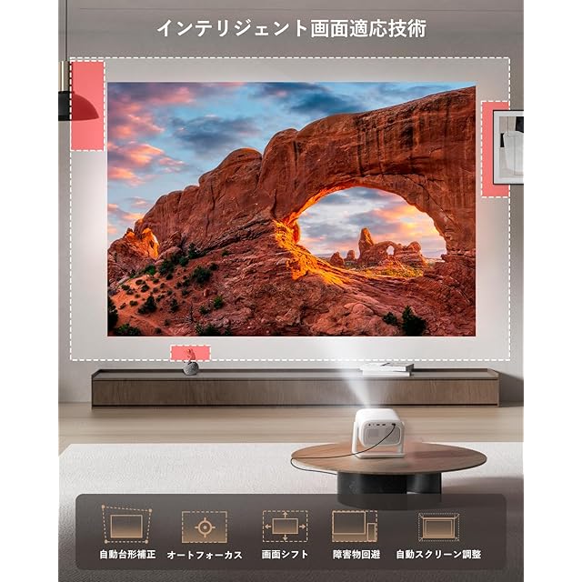 テレビ・映像機器 800ansi 明るい Netflix対応 超小型プロジェクター