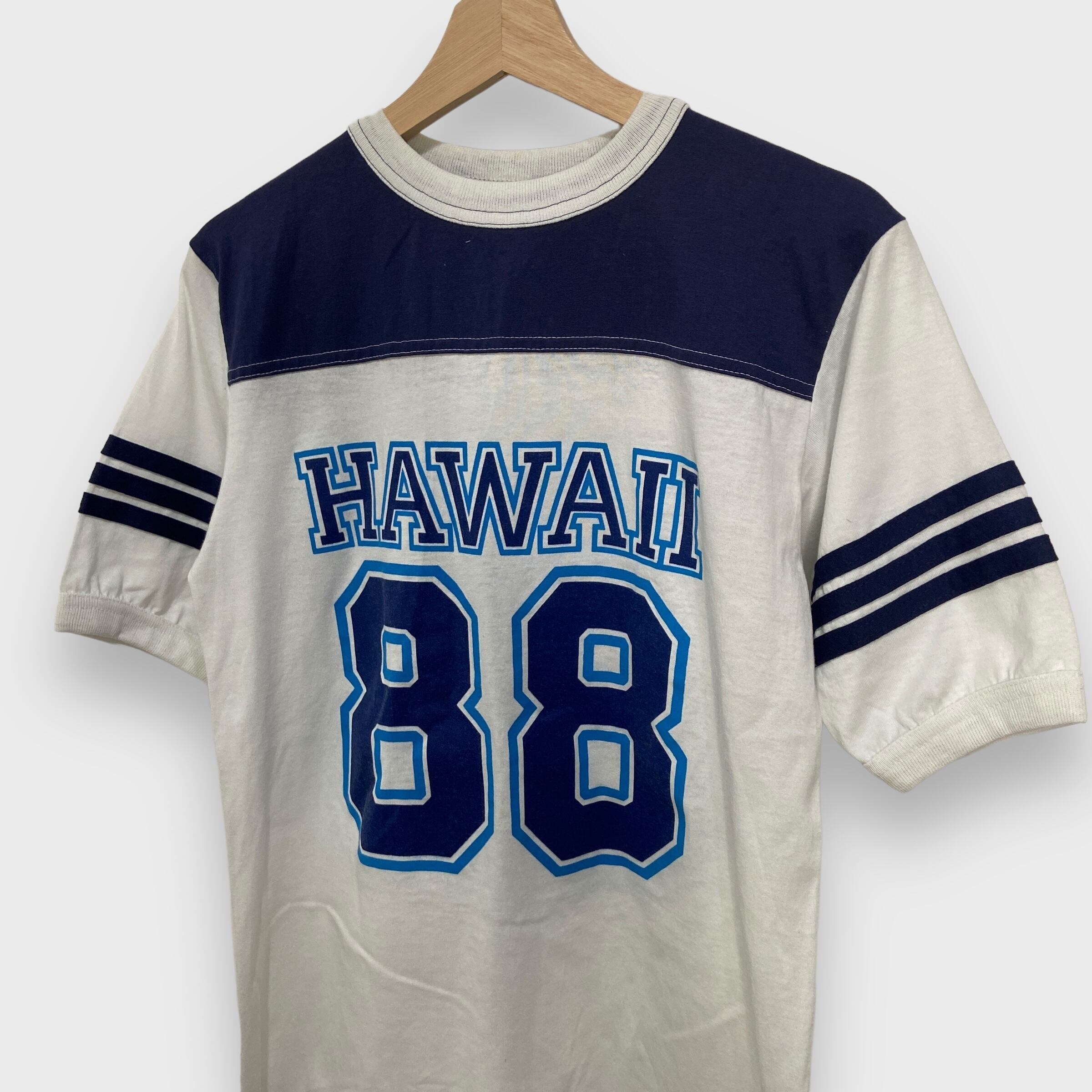 80s HAWAII 89 ナンバリング 両面 染み込みプリント