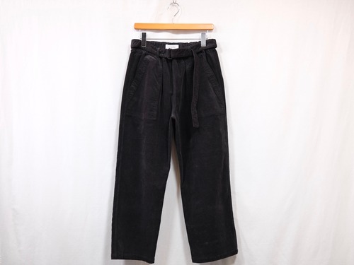 PERS PROJECTS” DEVIN CORD BELTED TROUSERS CHARCOAL”