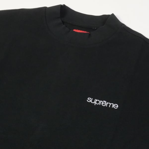 SizeM SUPREME シュプリーム AW Mock Neck L/S top ロンT 黒