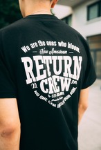 CREW BLACK WHITE T