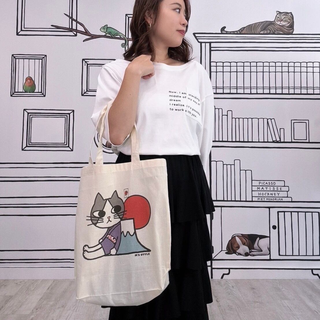 Asahiくん《紫ユカタ》トートバッグ　1900円