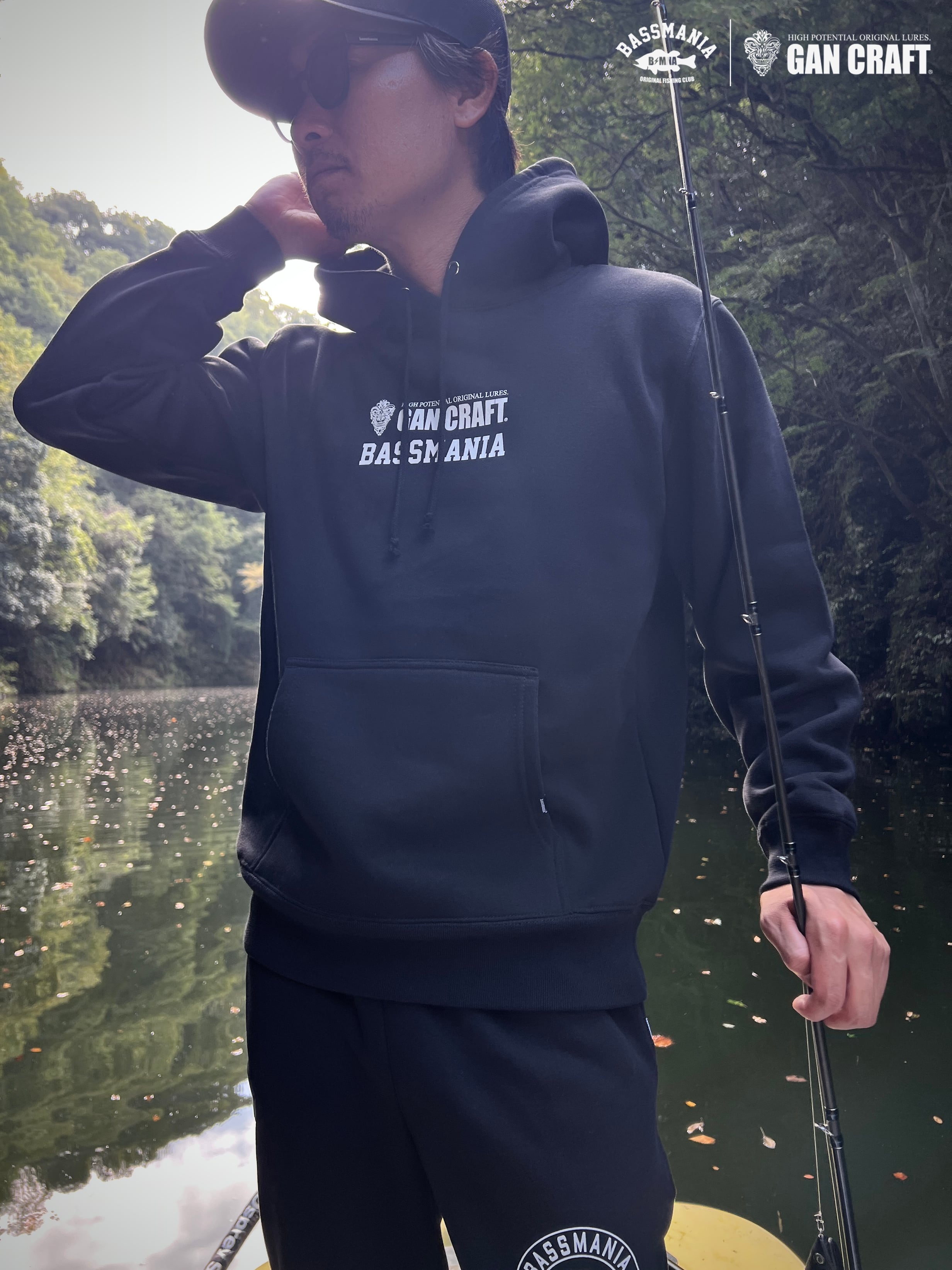 GANCRAFT×BASSMANIA】GANMANIA Sweat Pullover ［BLK］［LIMITED