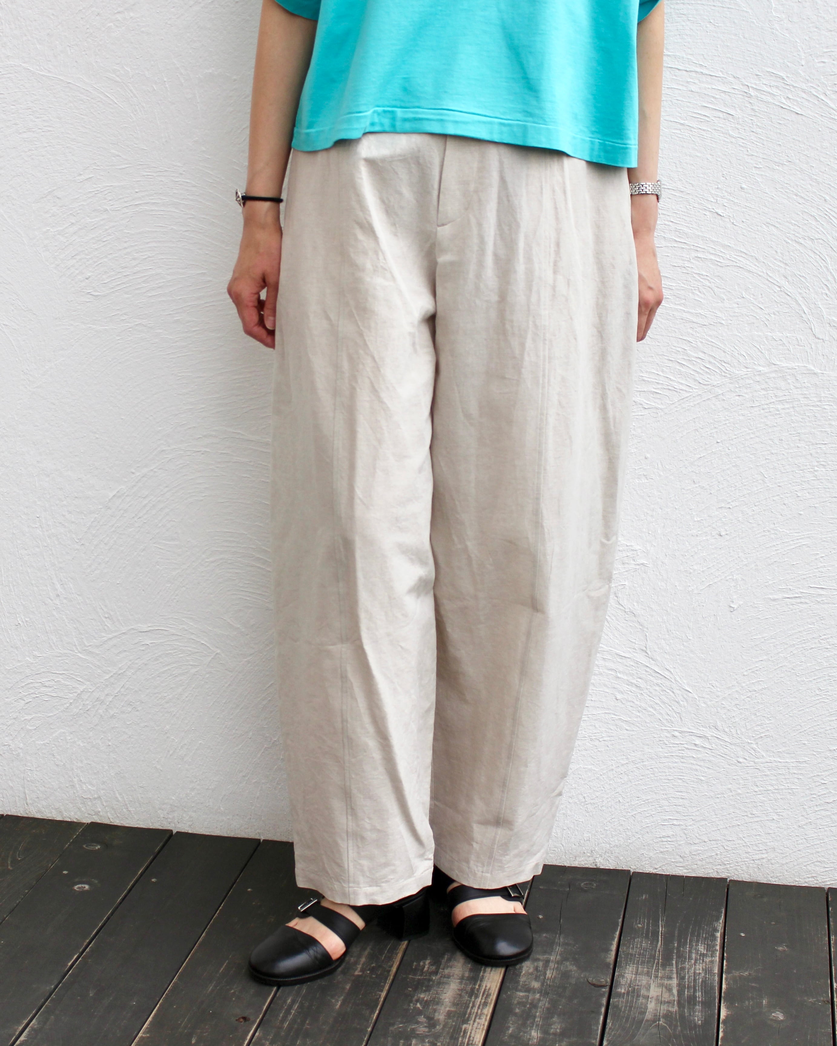 ATON/linen easy pants