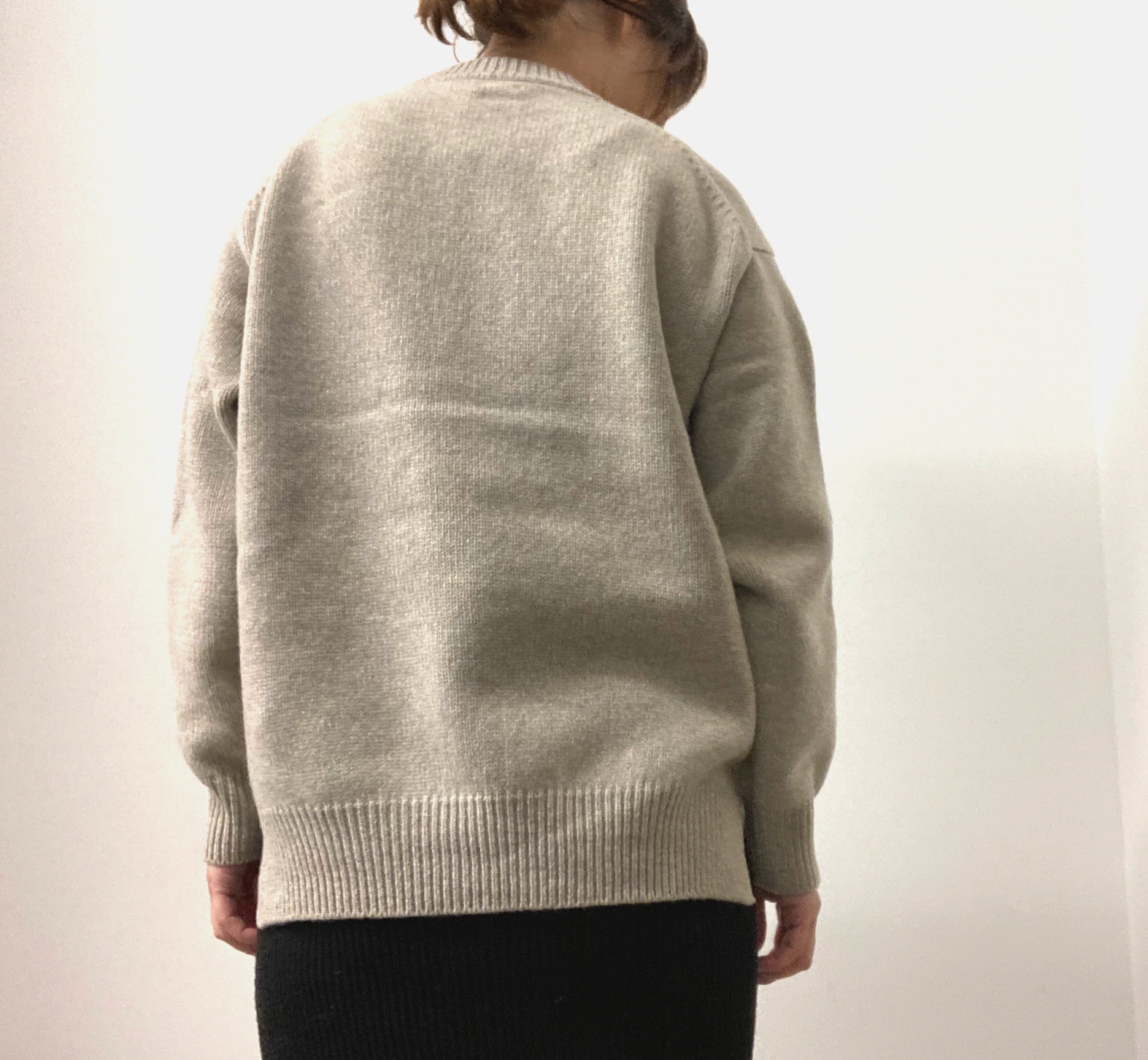 stein OVERSIZED DOUBLE KNIT LSstein OVERSIZED DOUBLE KNIT LS BROWN