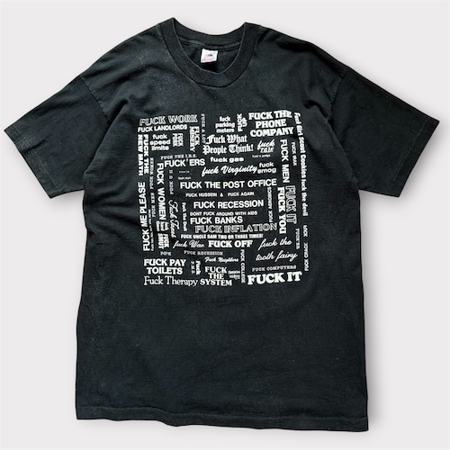 90s FASHION VICTIM FUCK Tシャツ