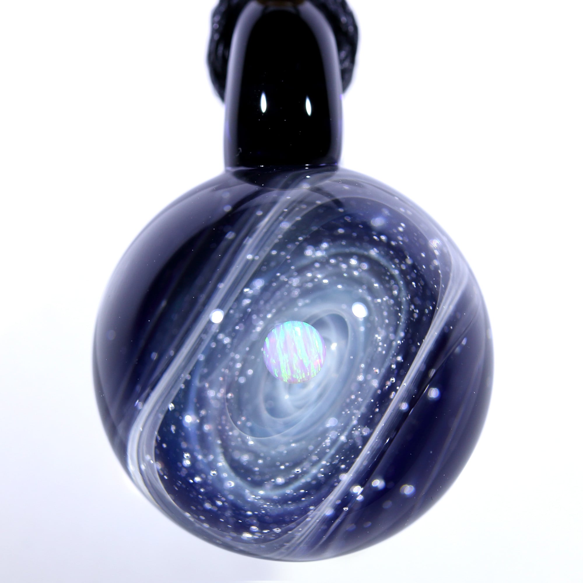宇宙ガラス 29mm Nebula Galaxy Glass Pendant 宇宙ガラスペンダント (星雲状銀河