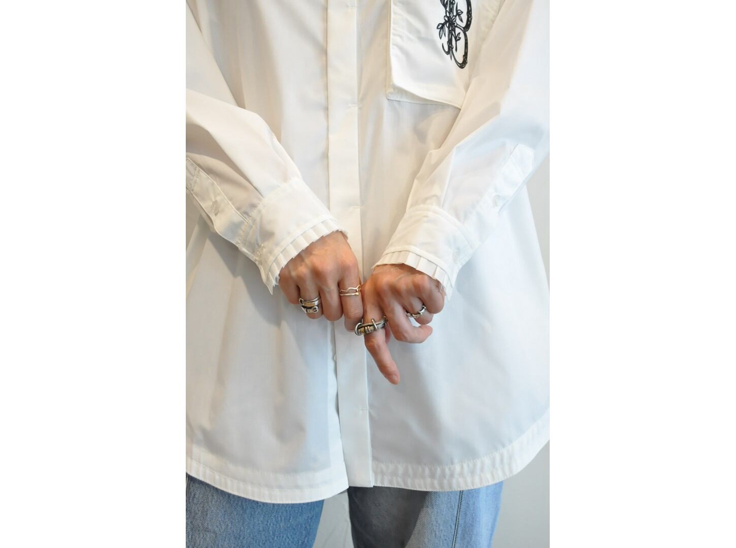 thomas magpie】high neck big shirt /【トーマスマグパイ】ハイネック