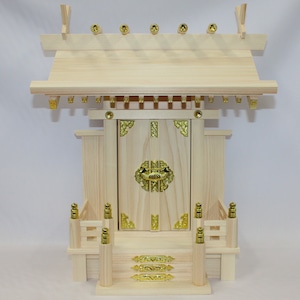 国産東濃檜製神棚 大神明(だいしんめい) 日本製 一社神棚　白木 無塗装 桧 ひのき