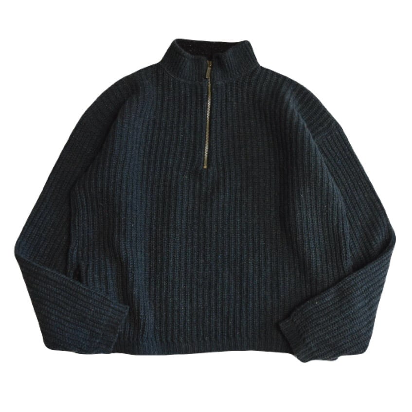 USED 90s REI Half zip Wool Sweater -Medium 03139