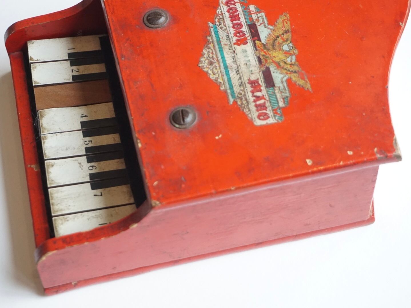 赤いトイピアノ 昭和 | ヒヤシンス雑貨店