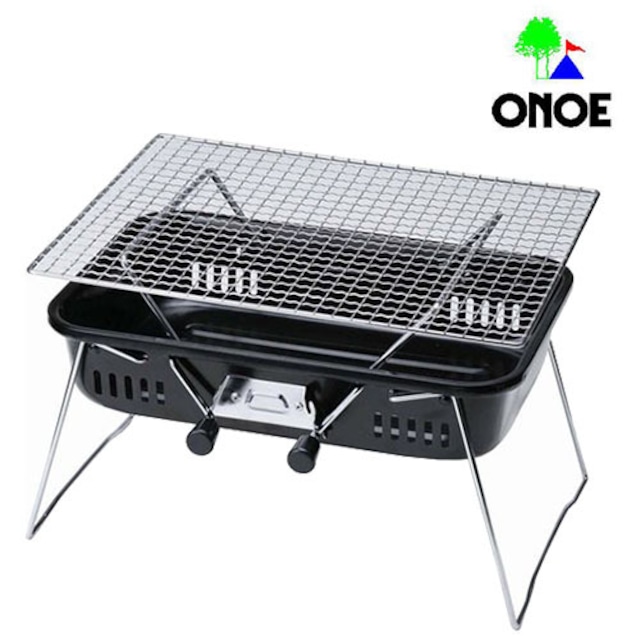 尾上製作所 (ONOE) ミニBBQコンロ バーベキュー 小型 アウトドア 用品 キャンプ グッズ レジャー 炭 木炭 焚火 調理 料理 オーブン グリル MI-2938