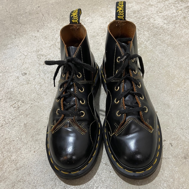 『送料無料』Dr.martens レザーモンキーブーツ　黒　UK5 5ホール　ミドルカット