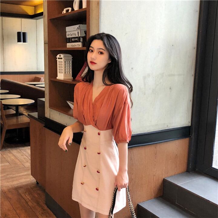 春夏新作 ワンピース カジュアル エレガント 夏 新型 職業 気高い