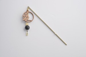 かんざし「花」Handmade Wood Japanese Hairpin